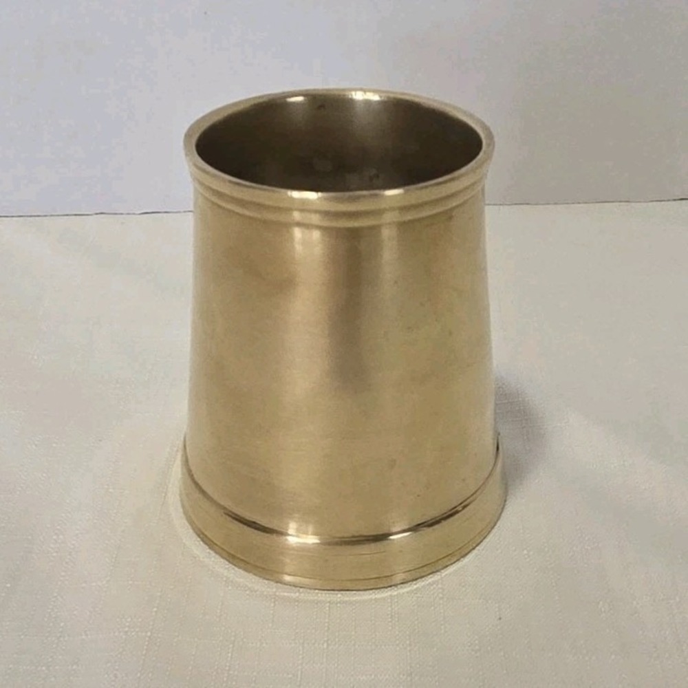 brass writing pen holder, vintage desk accessories, country club, regal, preppy